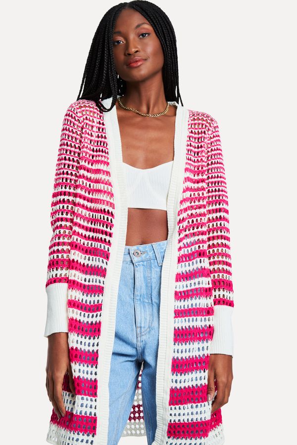 CARDIGAN TRICOT BICOLOR