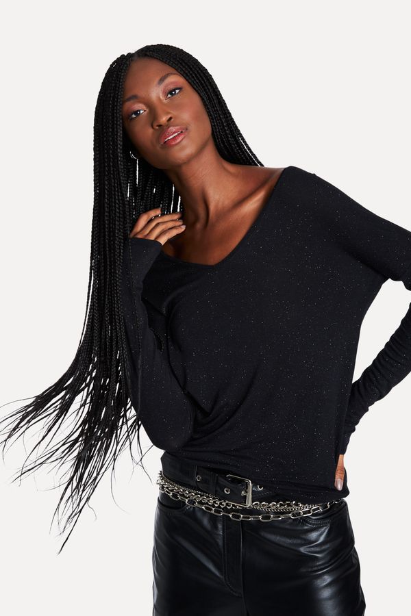 Blusa Mg Longa Brilho