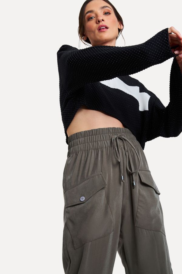 Blusa Malha Brilho Mg Longa