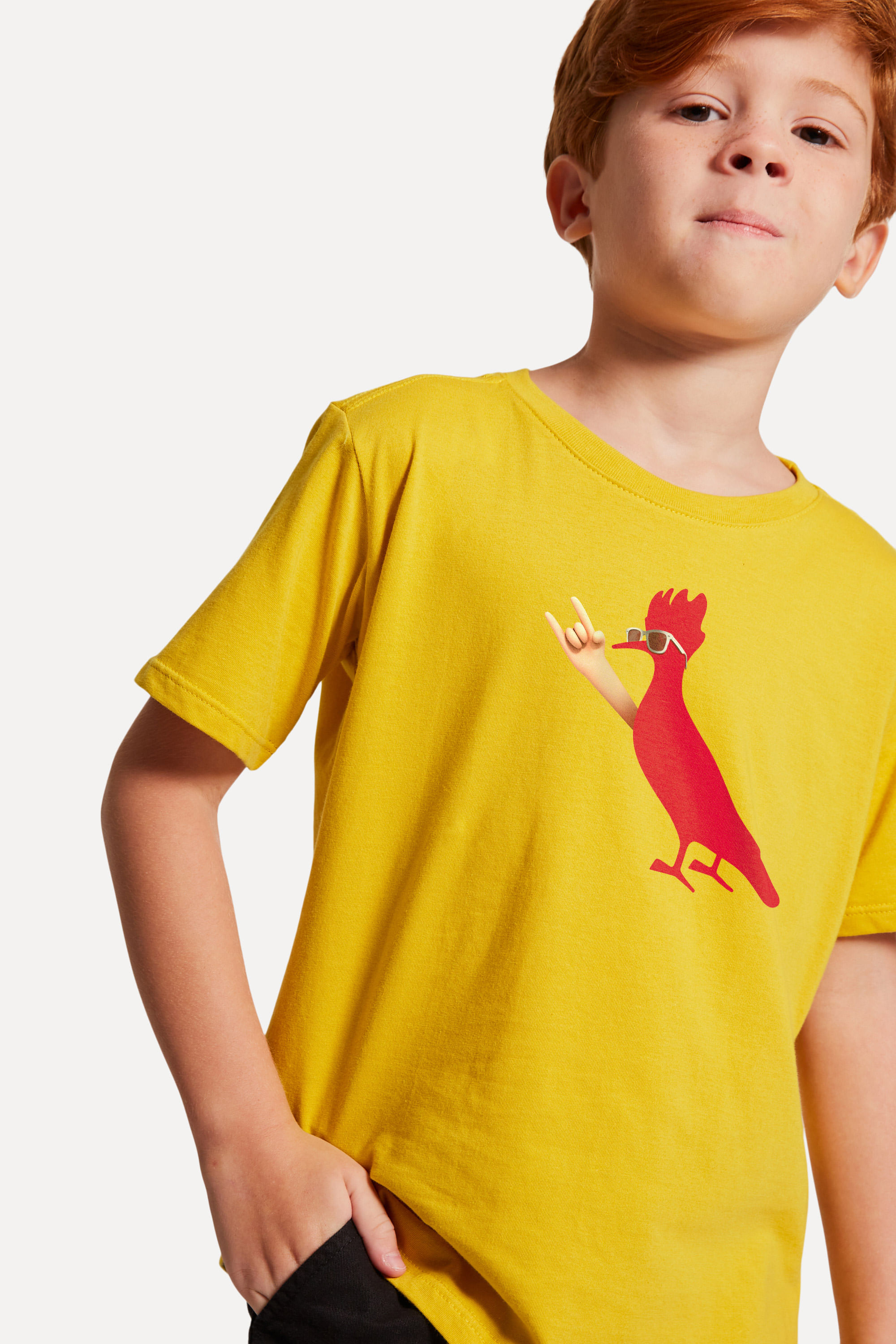 Camiseta Mini Pica-pau Rockeiro