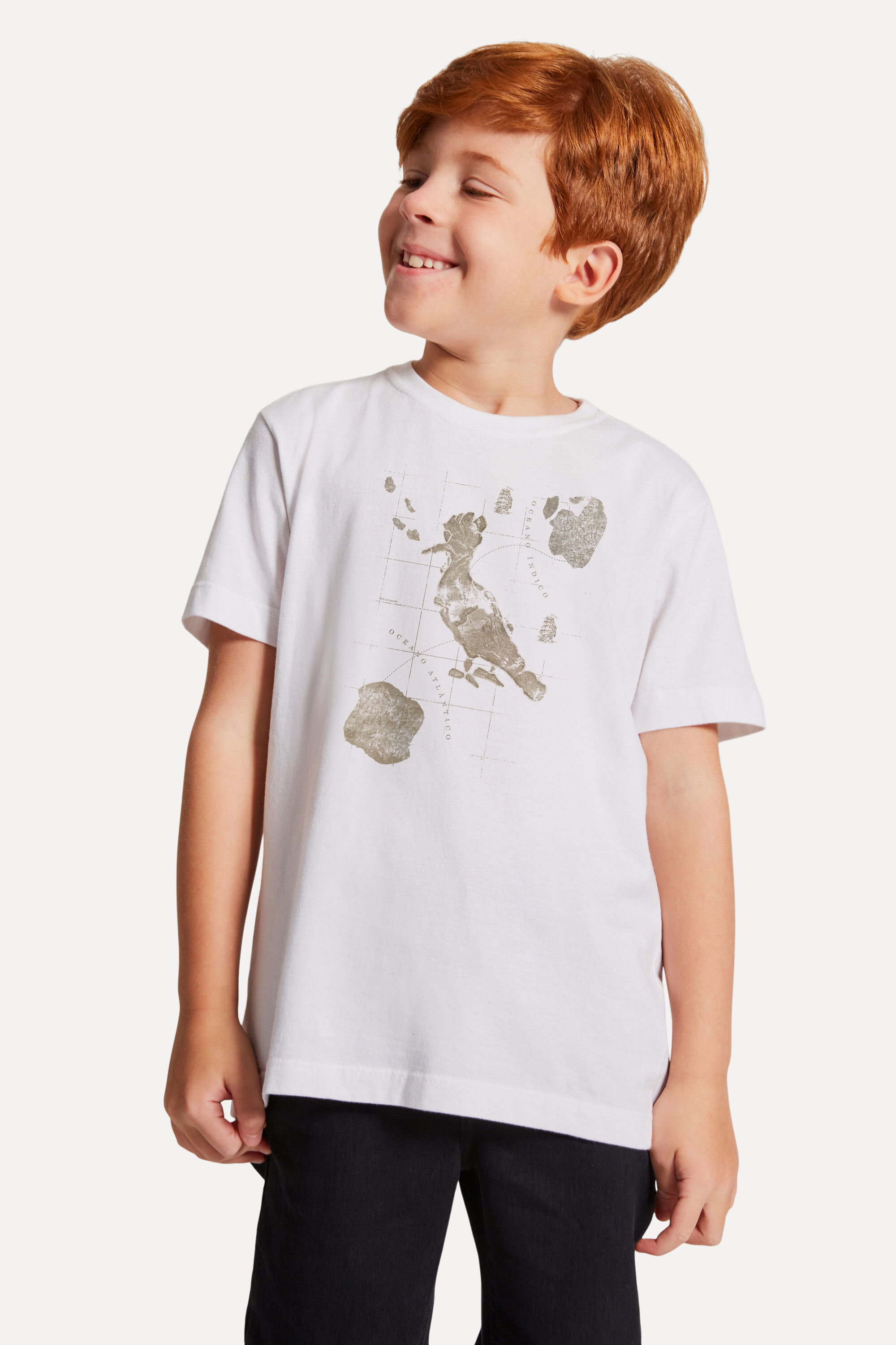 Camiseta Mini Pica Pau Mapa