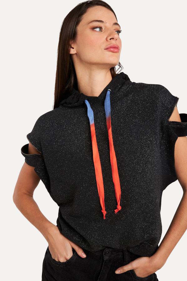 Blusa Moletom Detalhe Ziper