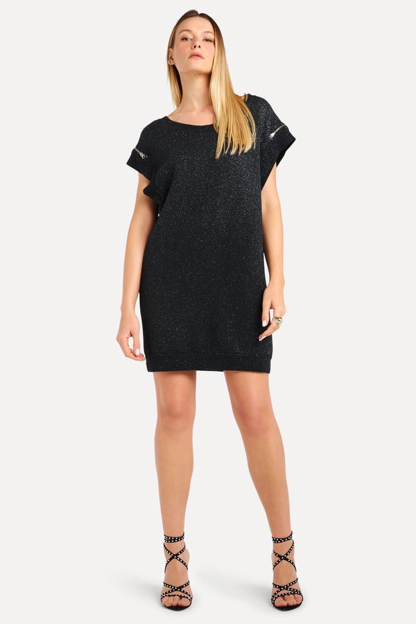 Vestido Moletom Detalhe Ziper