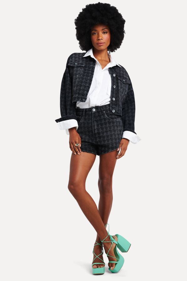 Short Jeans High Monograma