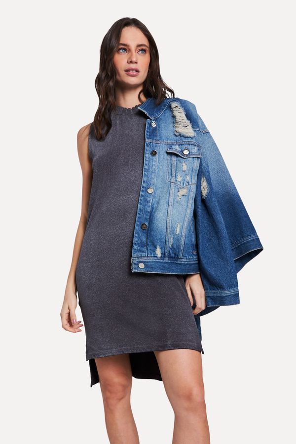 Vestido Malha Gola Retilinea