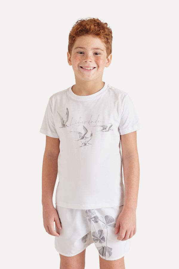 Camiseta Mini Tp Pima Pássaros