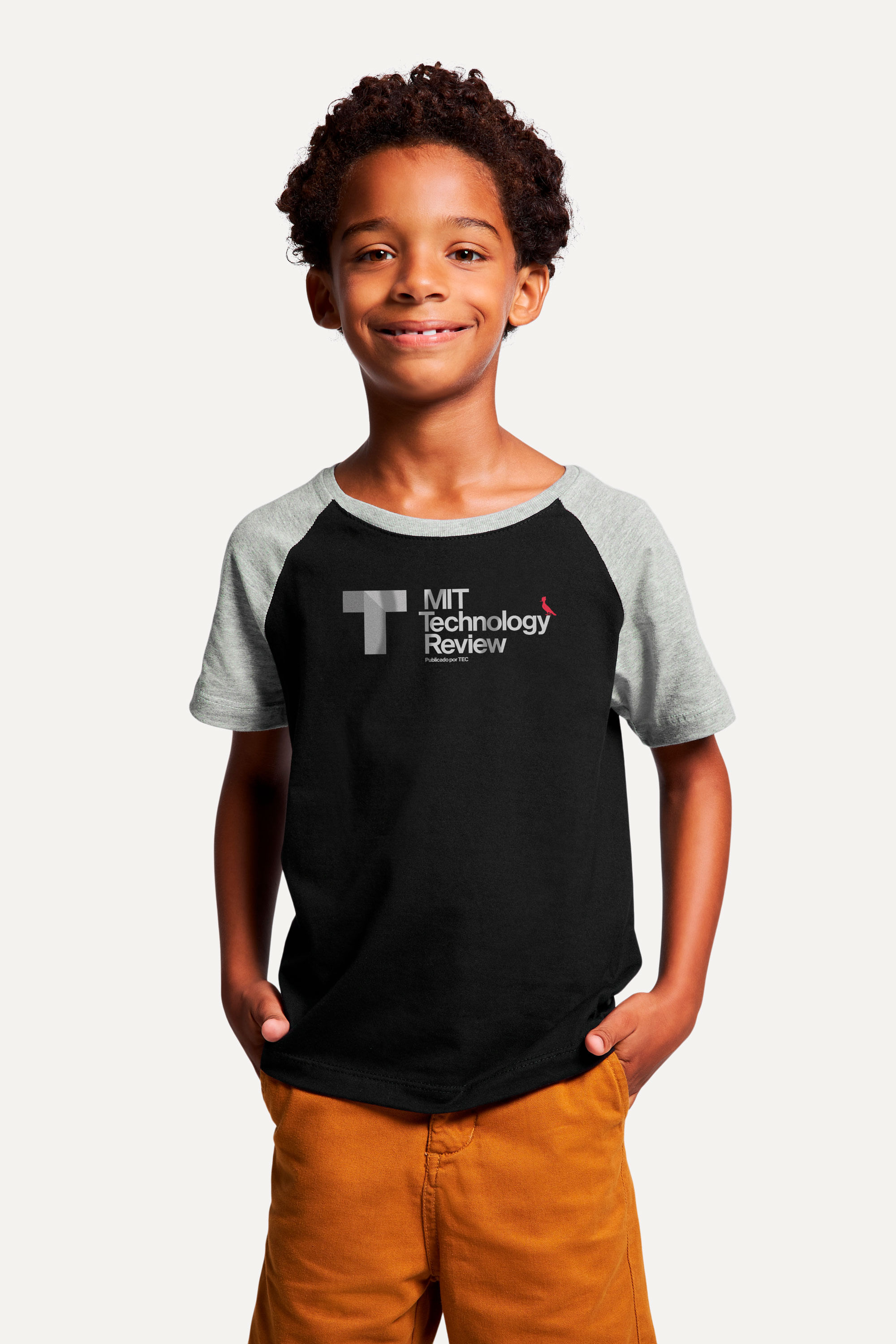 Camiseta Mit Mini Raglan Logo