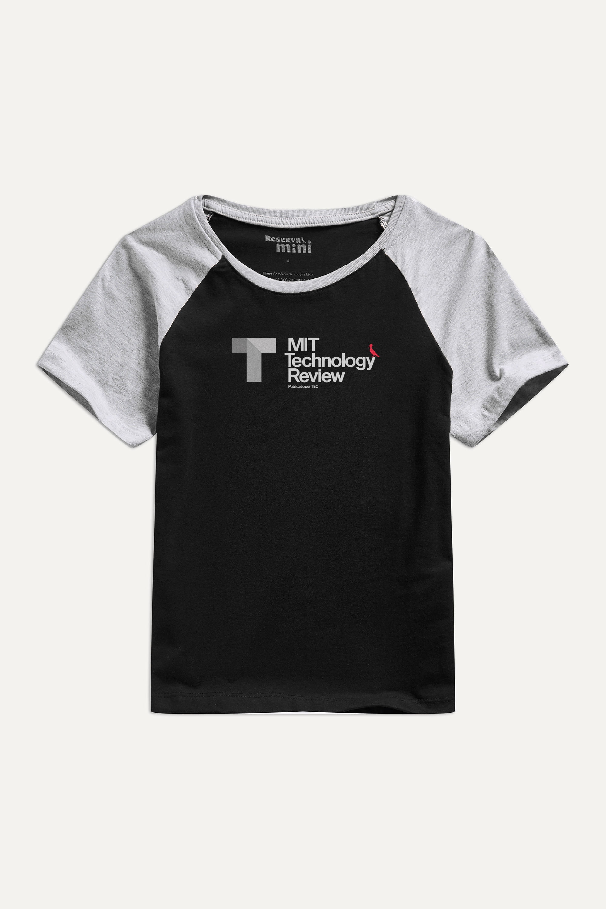 Camiseta Mit Mini Raglan Logo