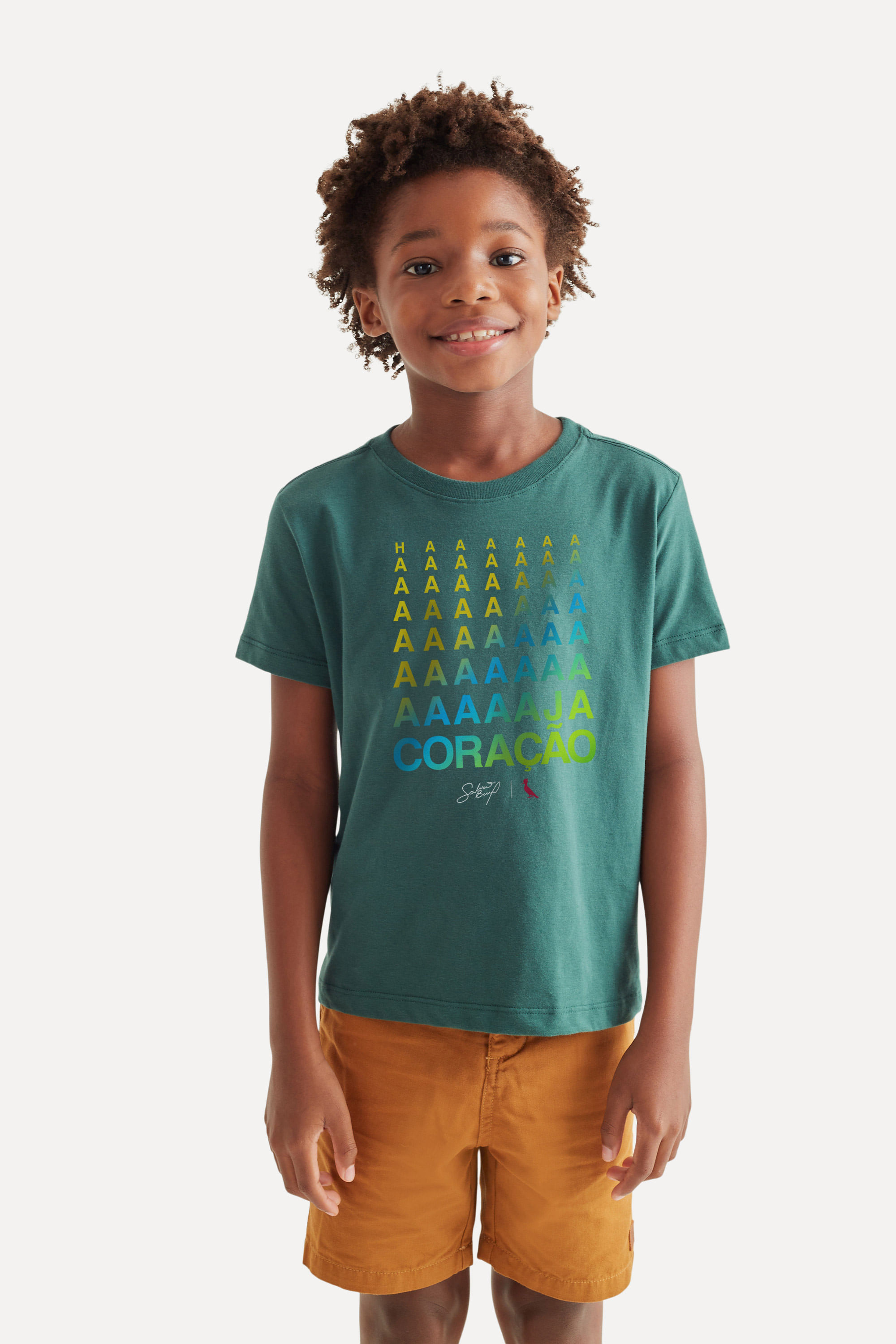 Camiseta Mini Galvao Haja Coracao