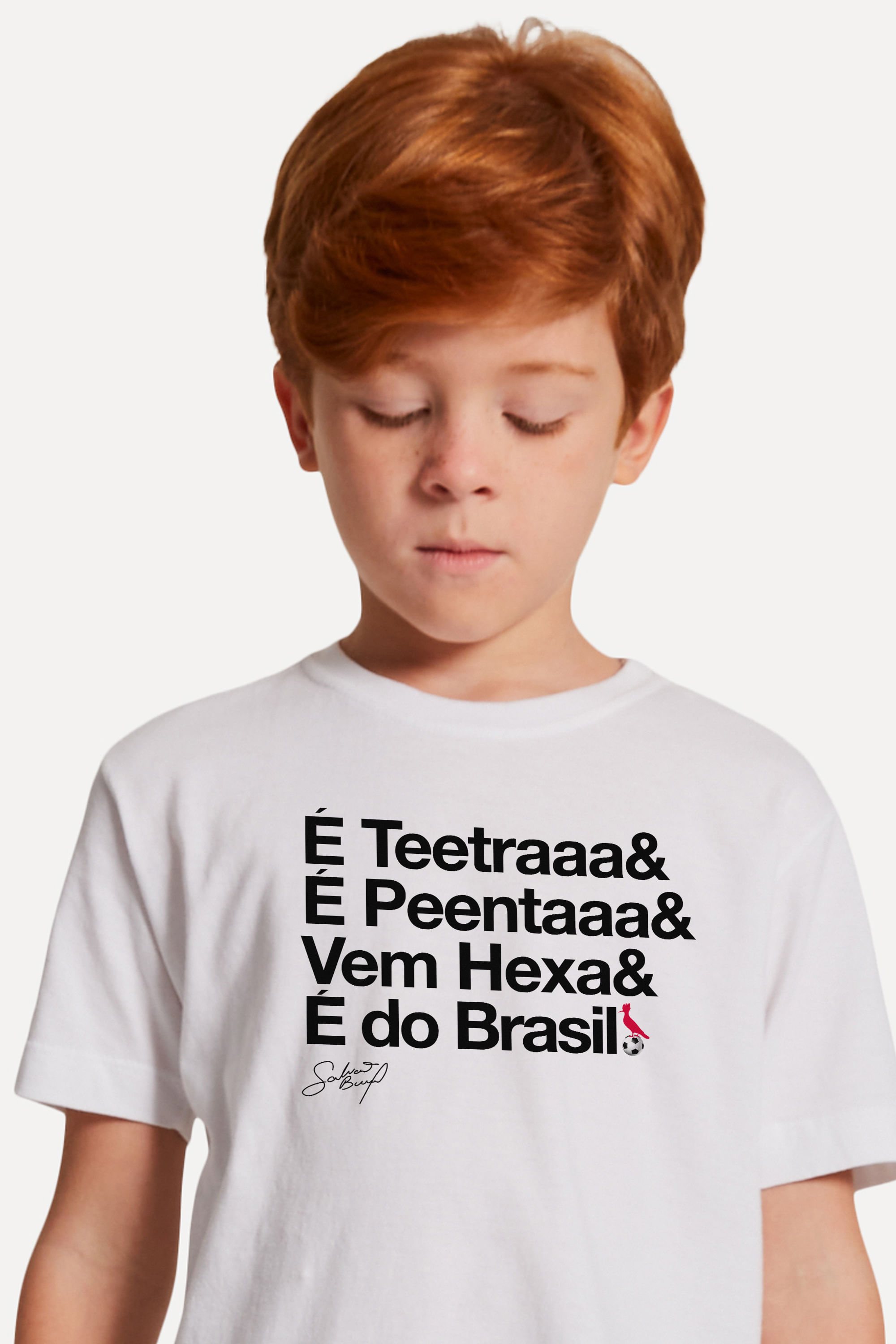 Camiseta Mini Galvao E Do Brasil