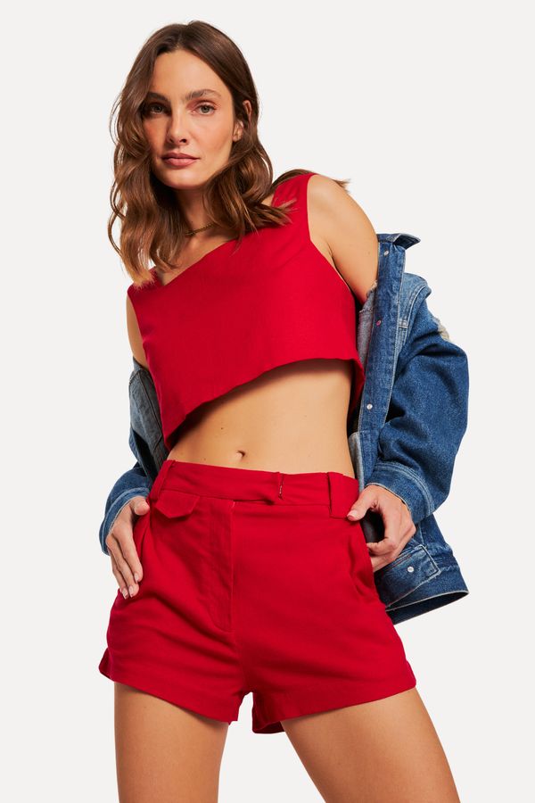 Short Linho Alfaitaria