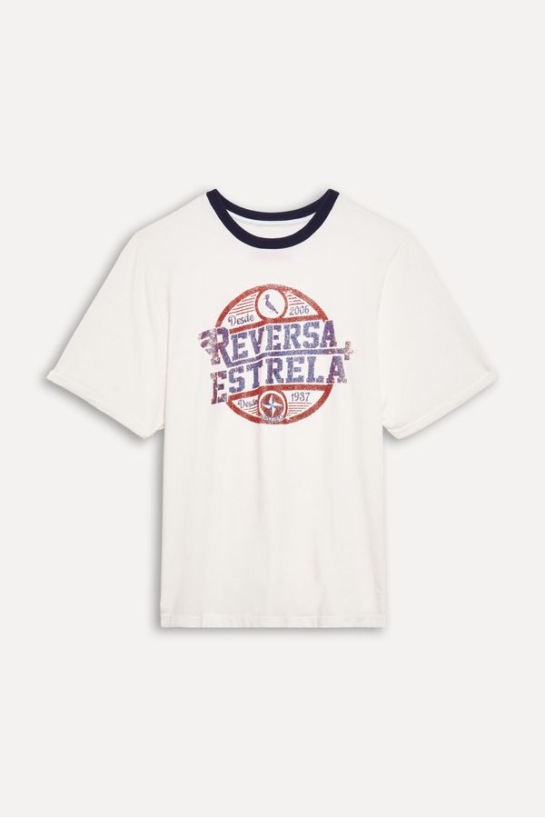 Camiseta Malha Reversa Estrela