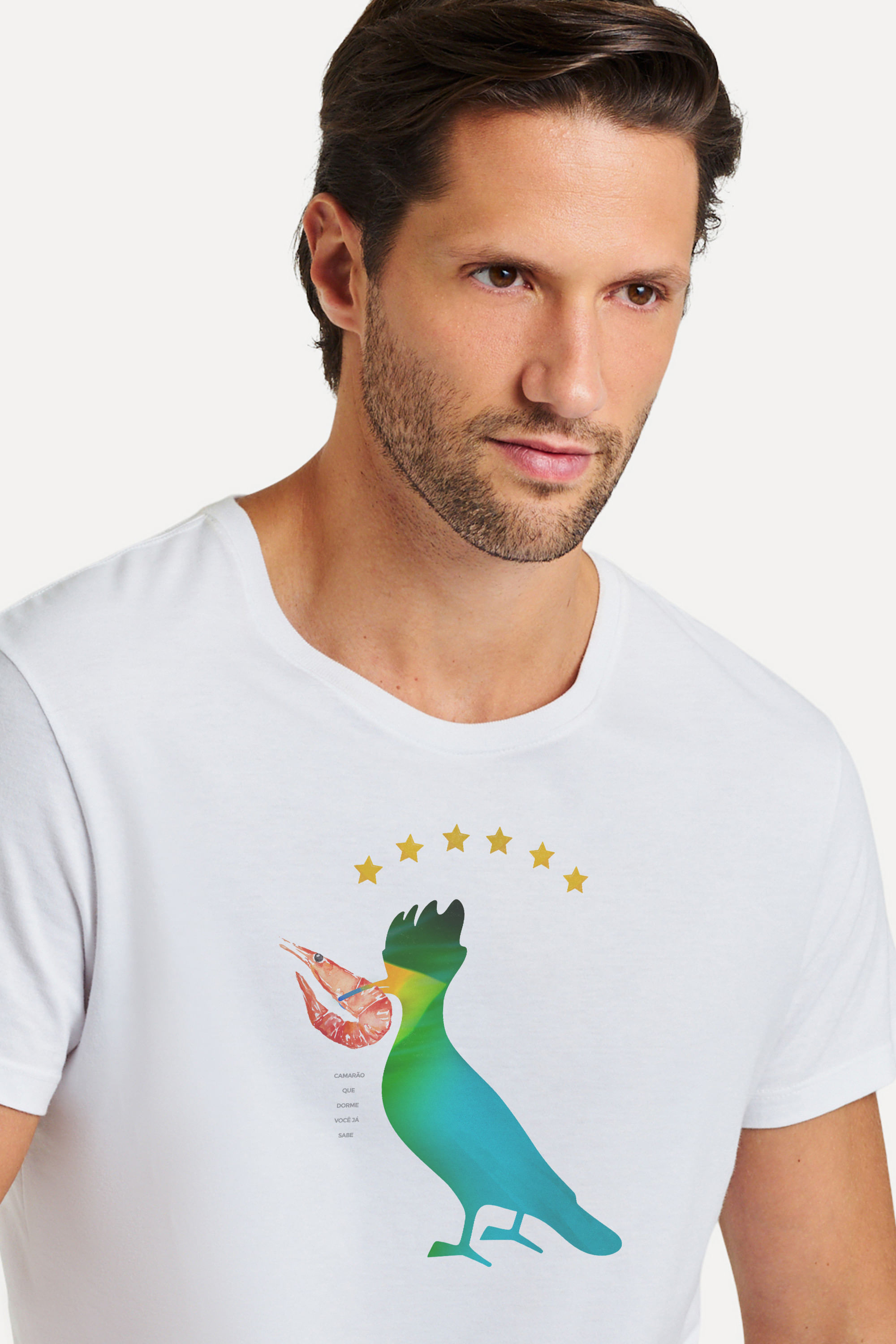 Camiseta Pica Pau Camarao