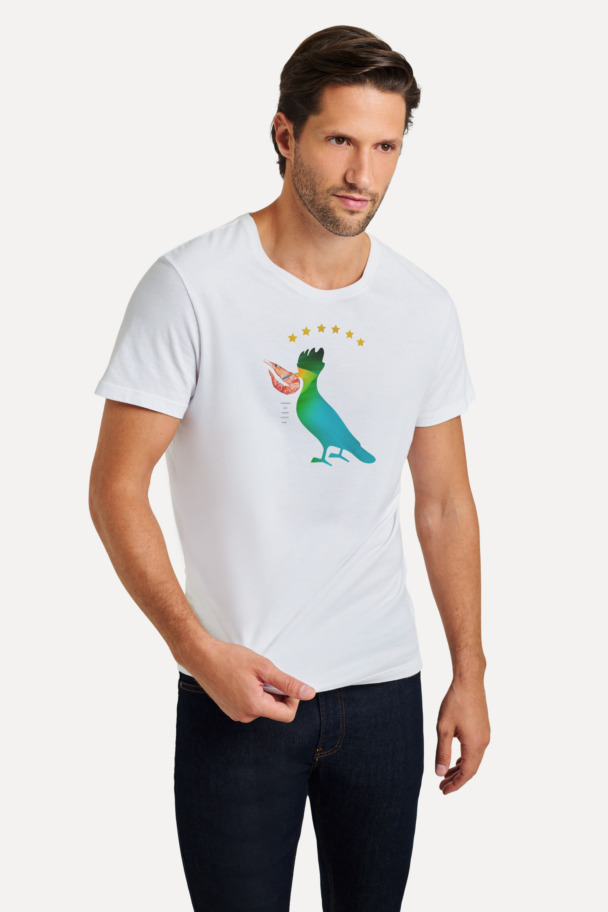 Camiseta Pica Pau Camarao