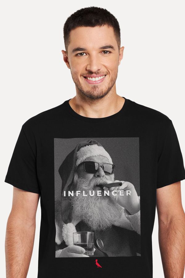 Camiseta Estampada Influencer Papai Noel