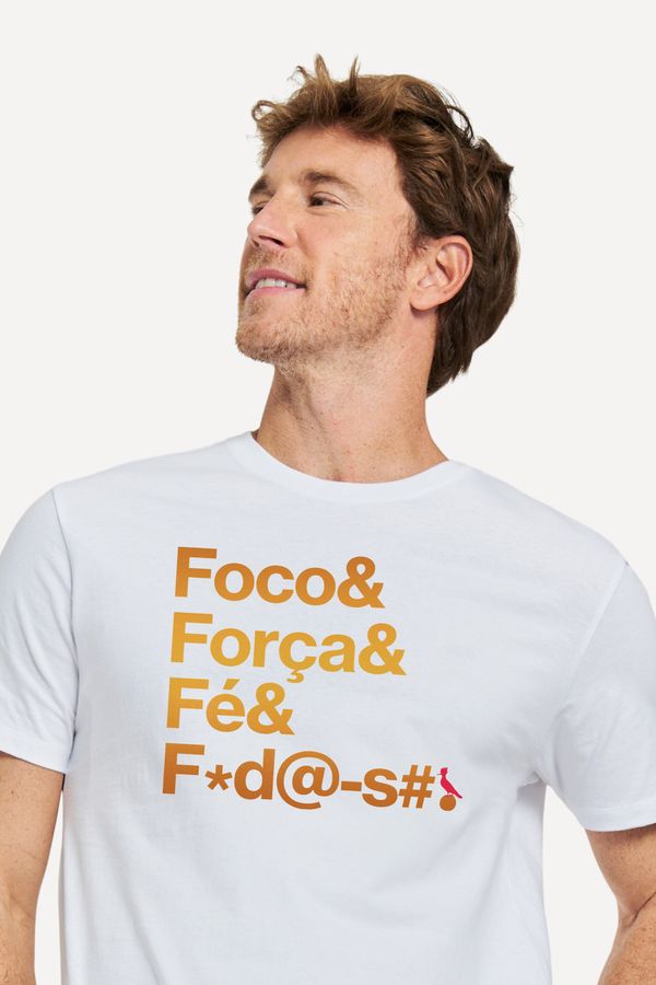 Camiseta Foco & Forca Laranja