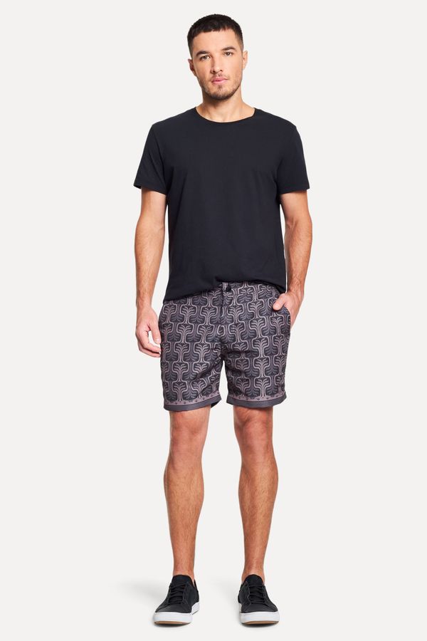 Short Piscina Estampado Orla Barrado