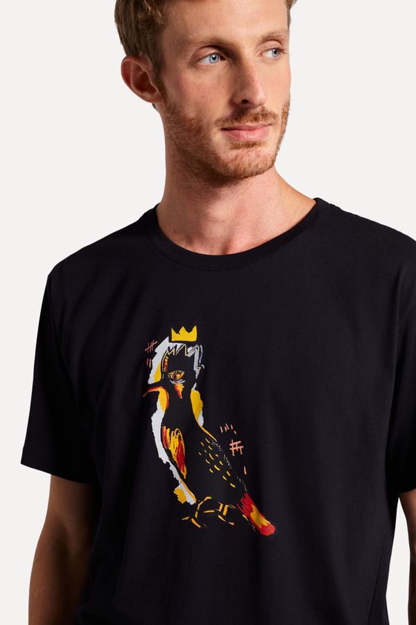 Camiseta Estampada Pica Pau Basquiat