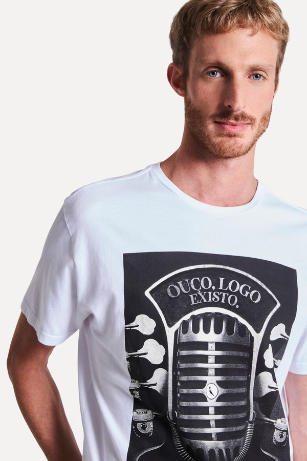 Camiseta Estampada Ouco Logo Existo