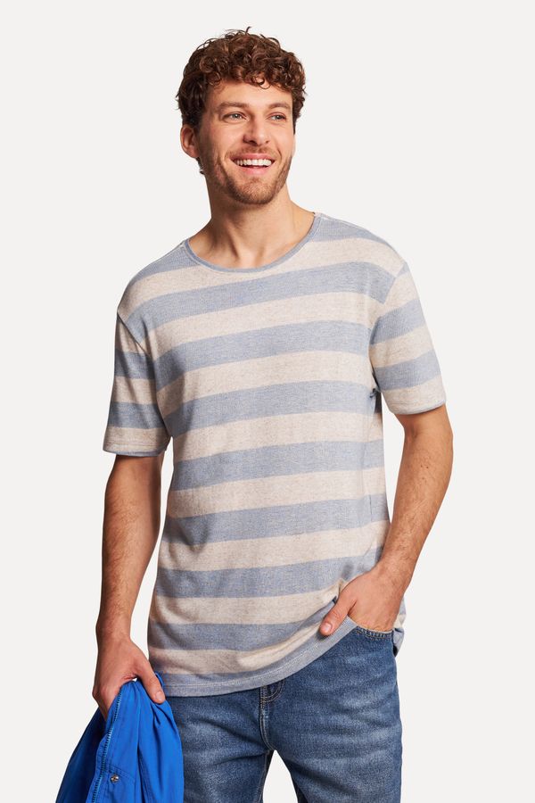 Camiseta Malhao Linho Listrado