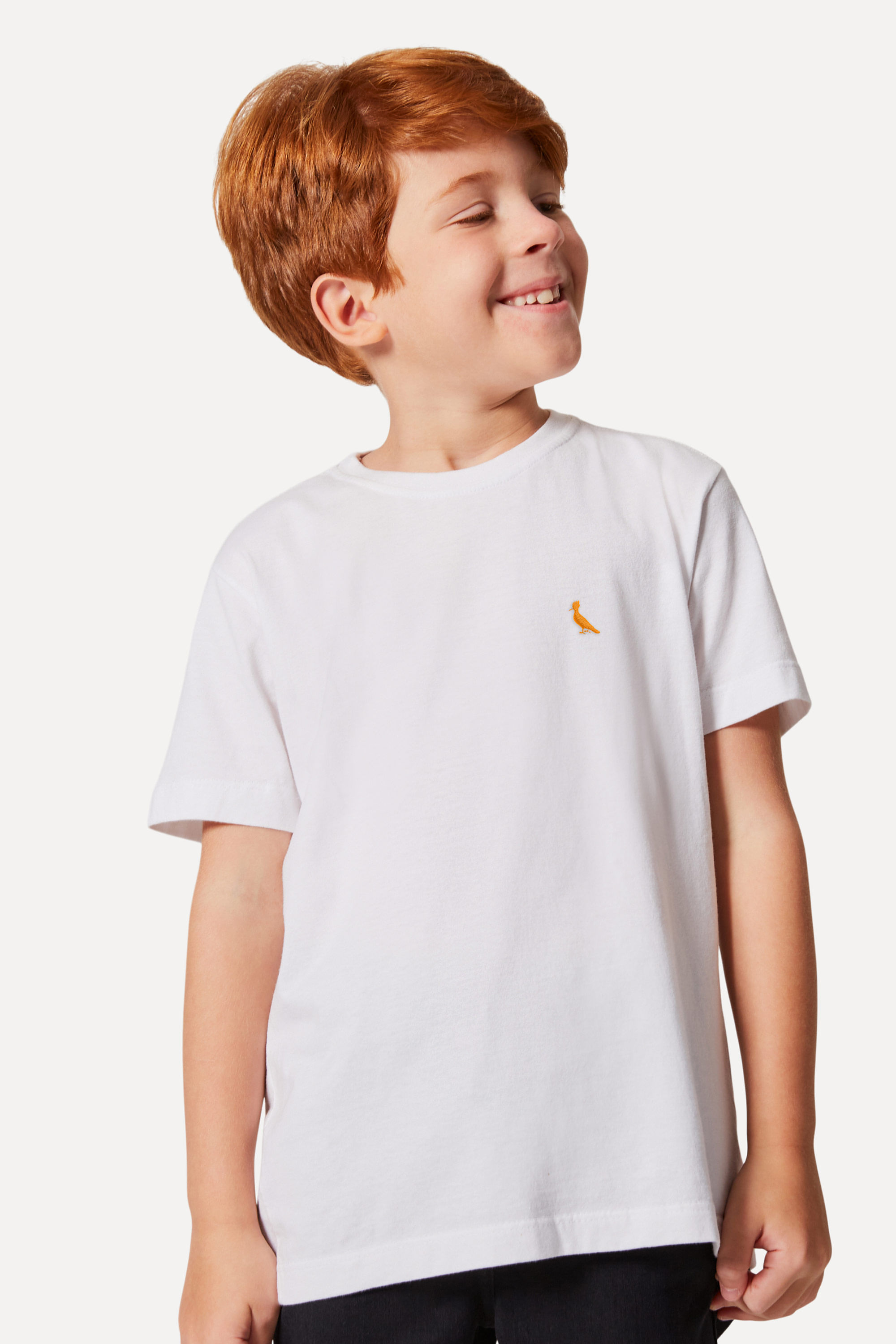 Camiseta Mini Pica Pau Bordado Coral