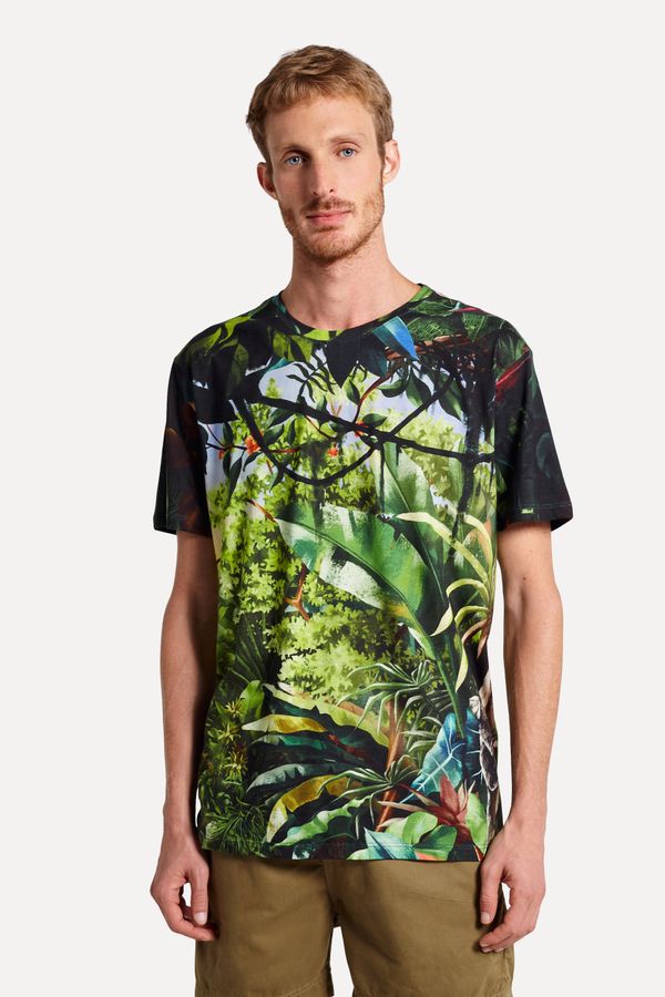 Camiseta Estampada Paraiso Tropical