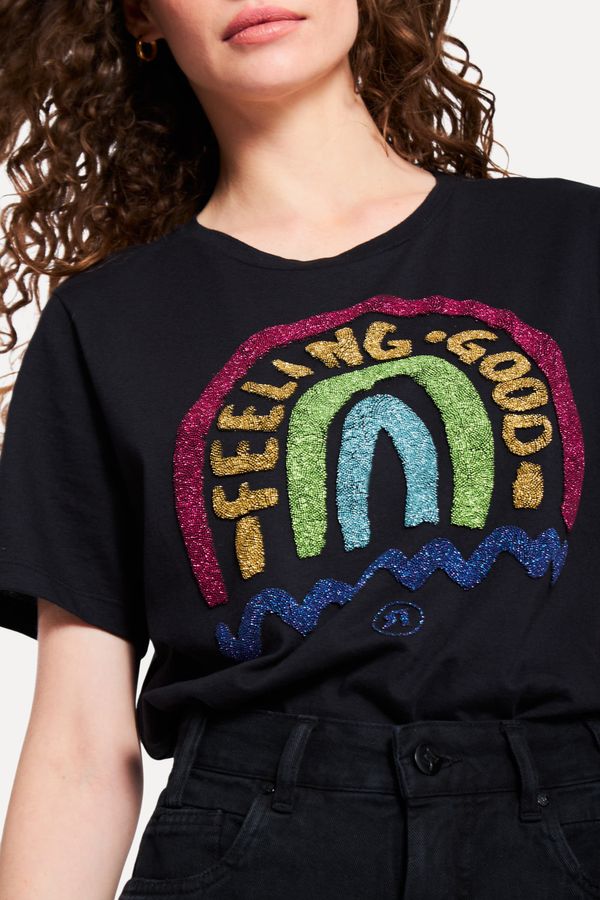 Camiseta Malha Feeling Arco Iris