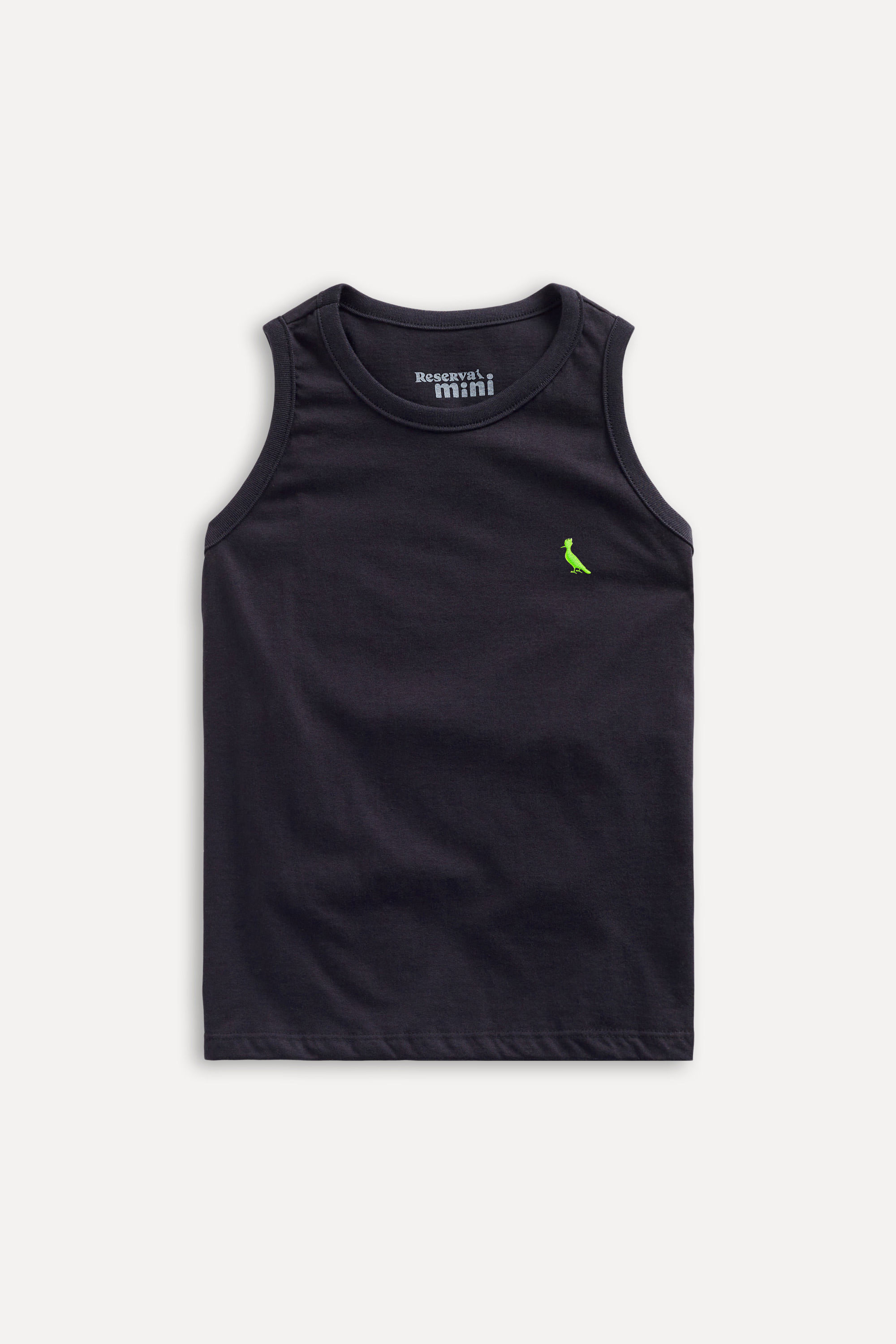 Regata Mini Pica Pau Bordado Neon