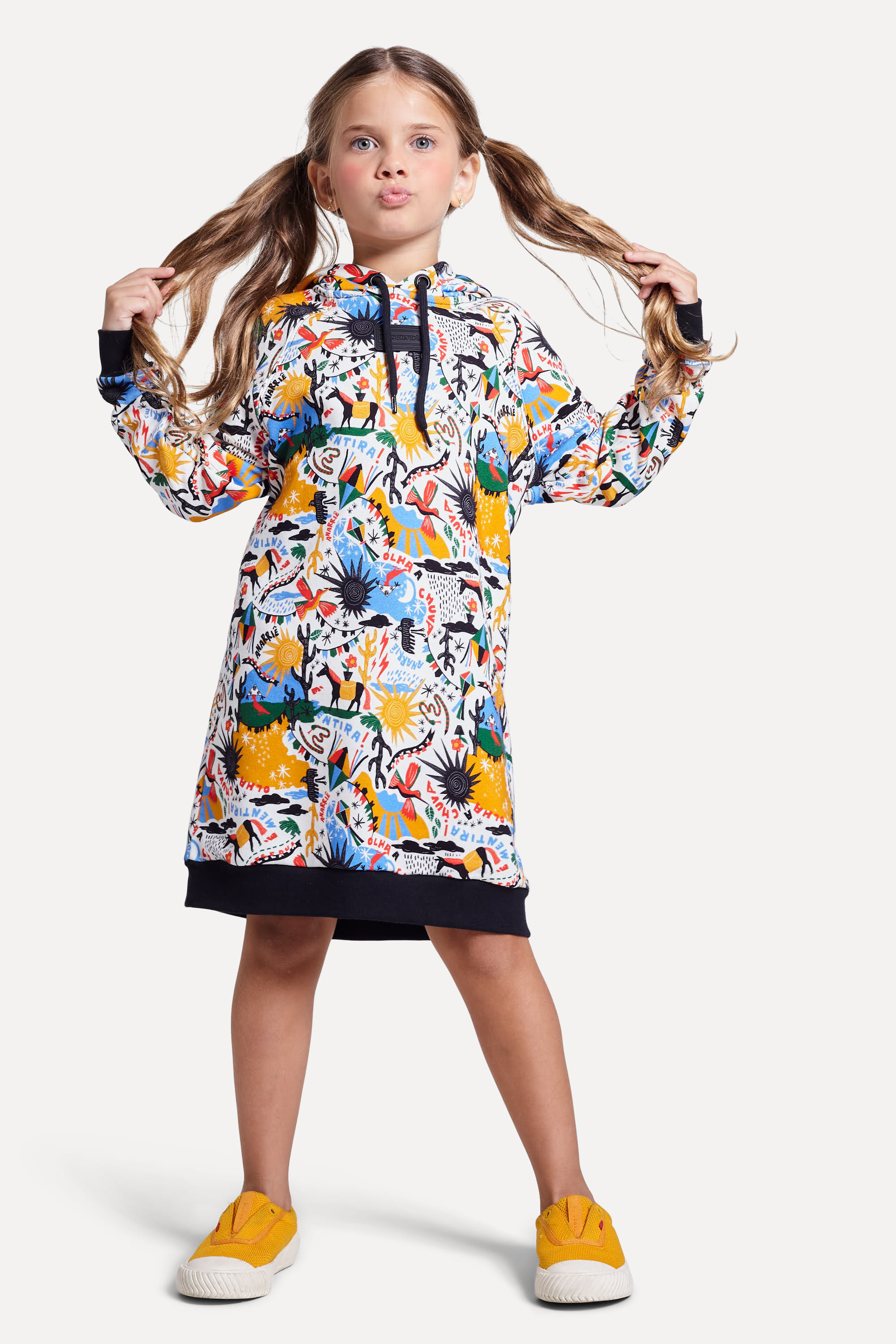 Vestido Menina Xiloreserva Colorido