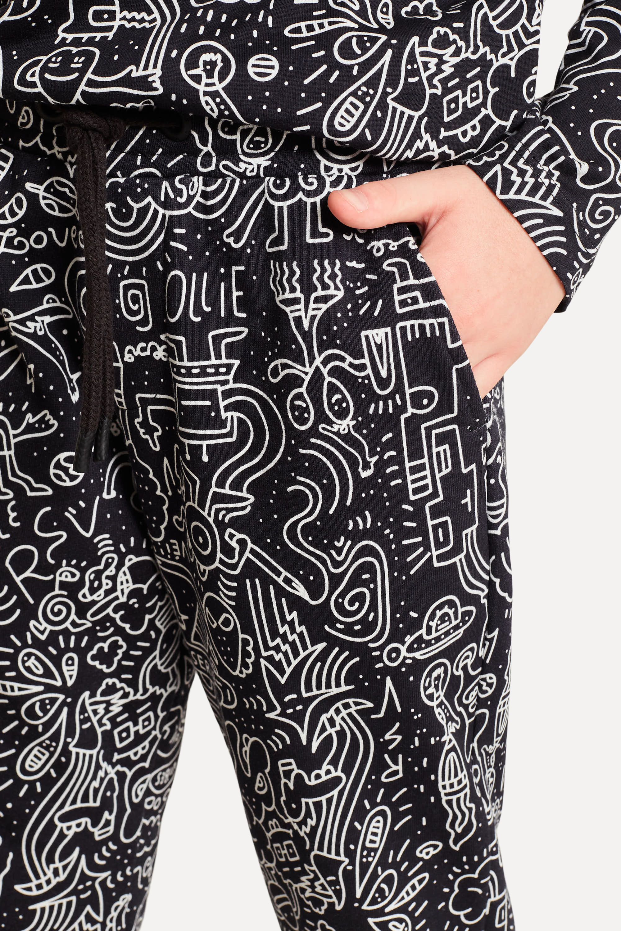 Calca Mini Moletom New Doodles