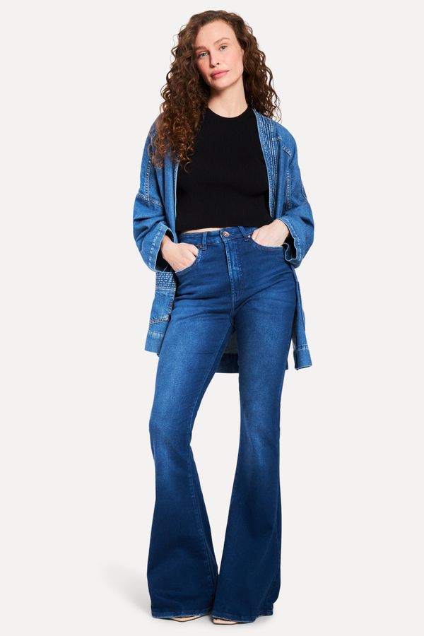 Calca Jeans Nina Flare High