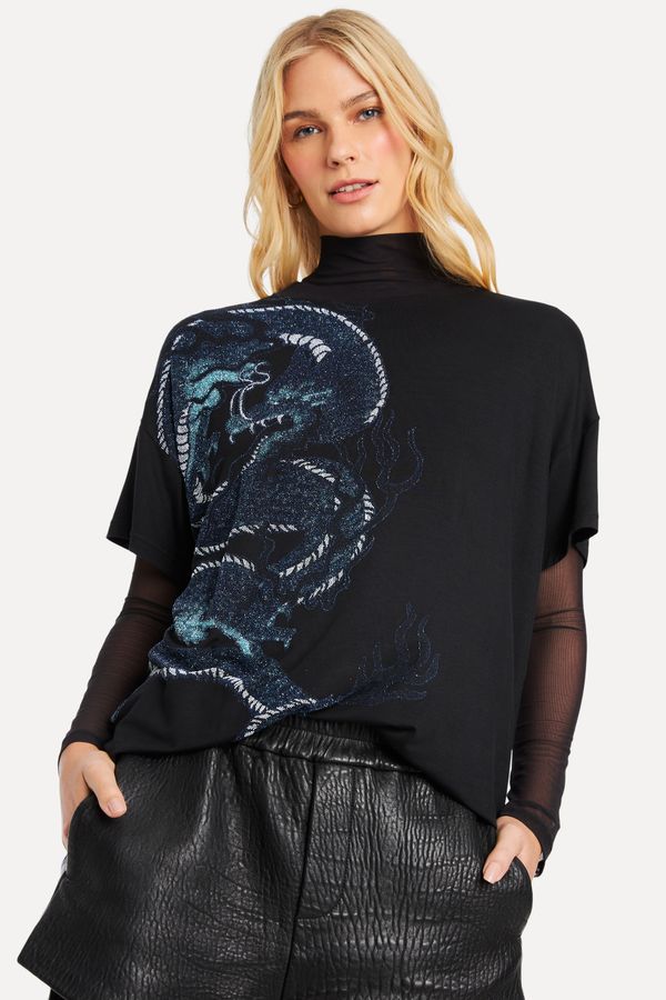 T-shirt Silk Poster Dragao