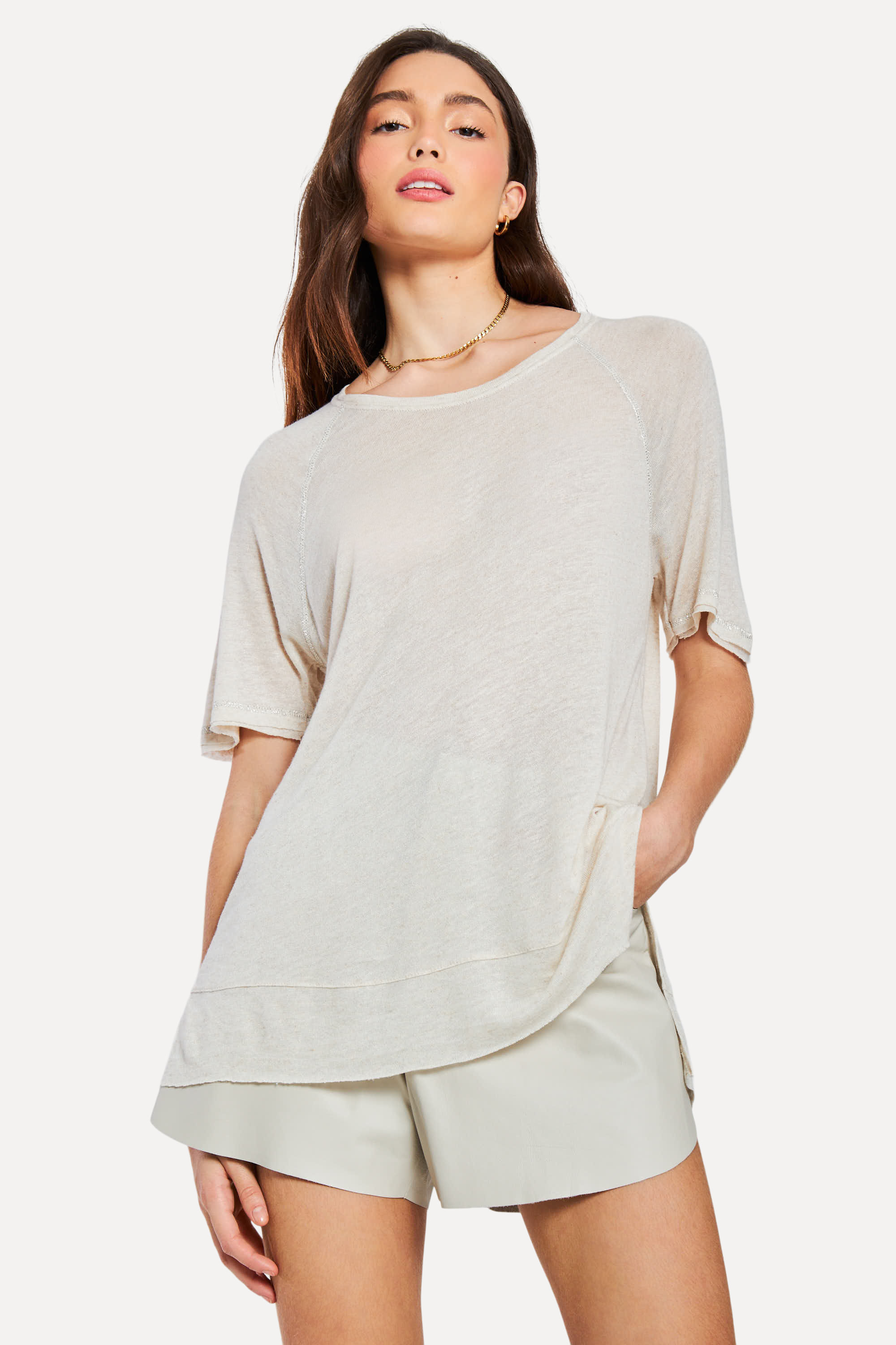 Blusa Malha Basica Manga Curta