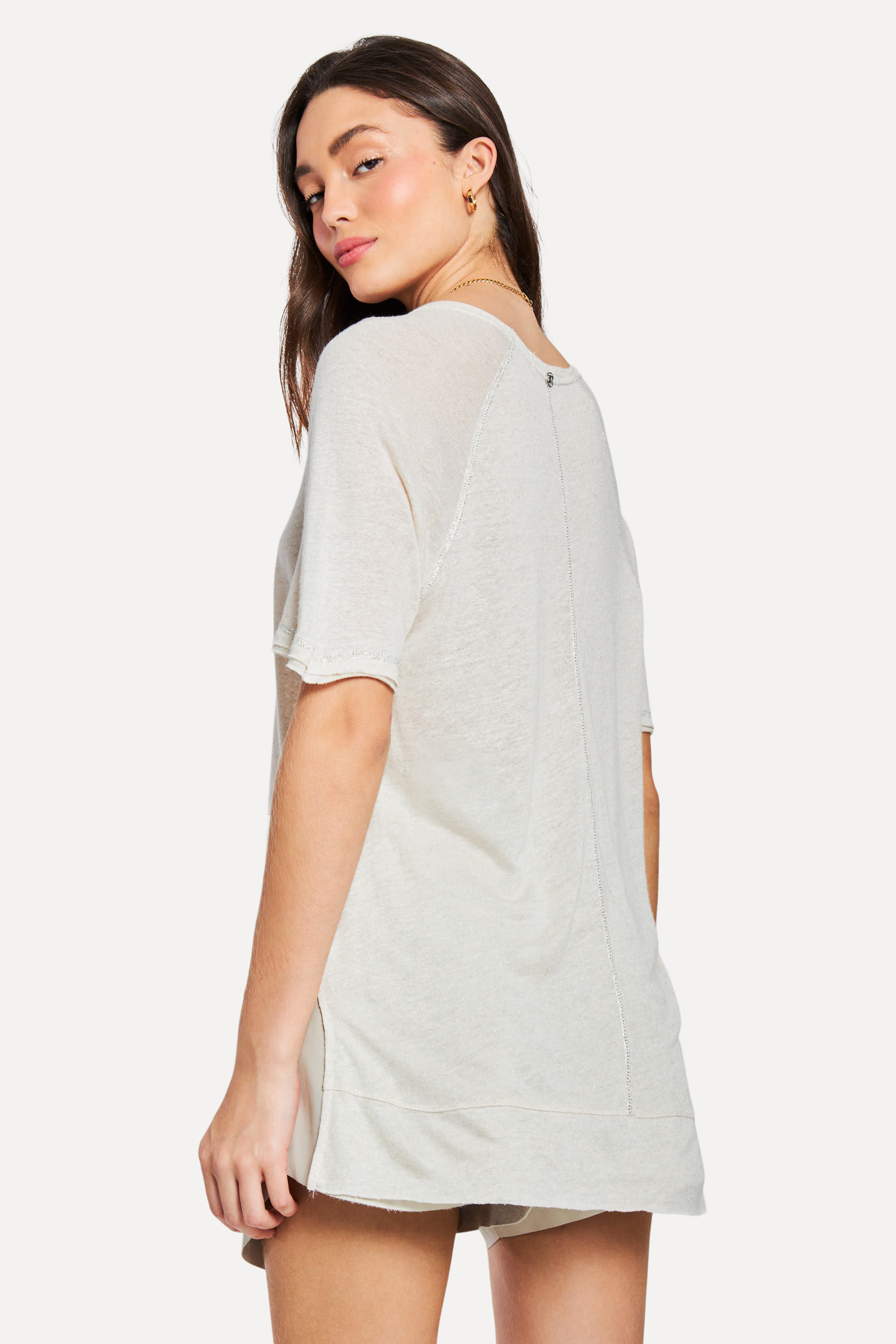 Blusa Malha Basica Manga Curta