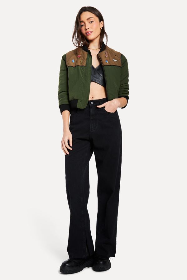 Calca Sarja Mini Wideleg Anny