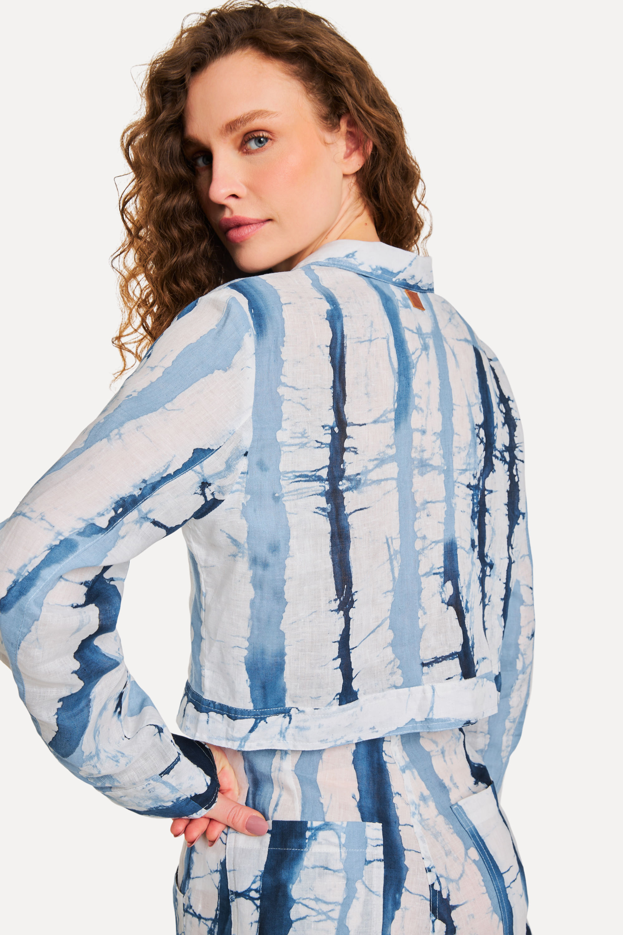 Casaco Linho Shibori