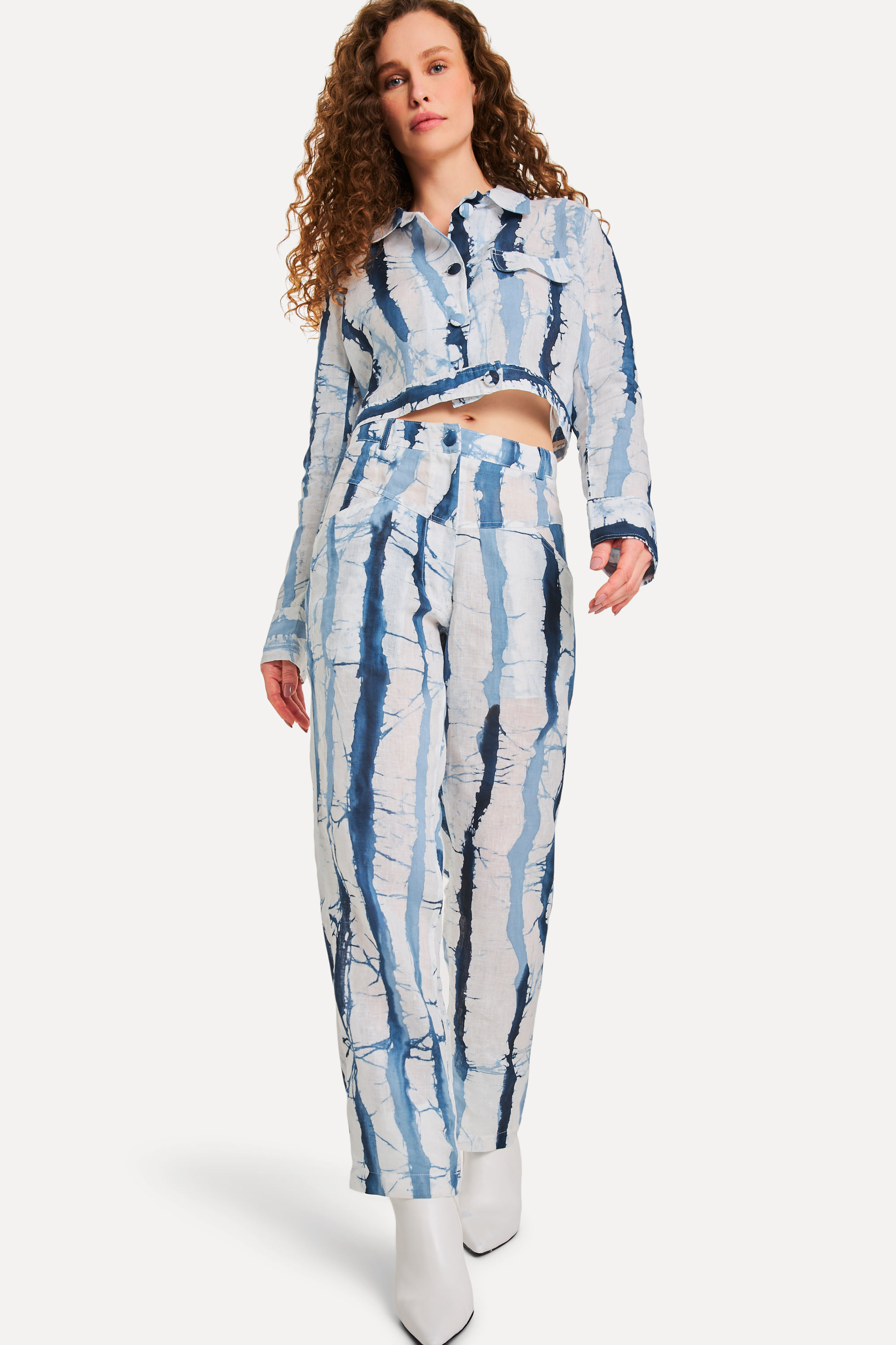 Casaco Linho Shibori