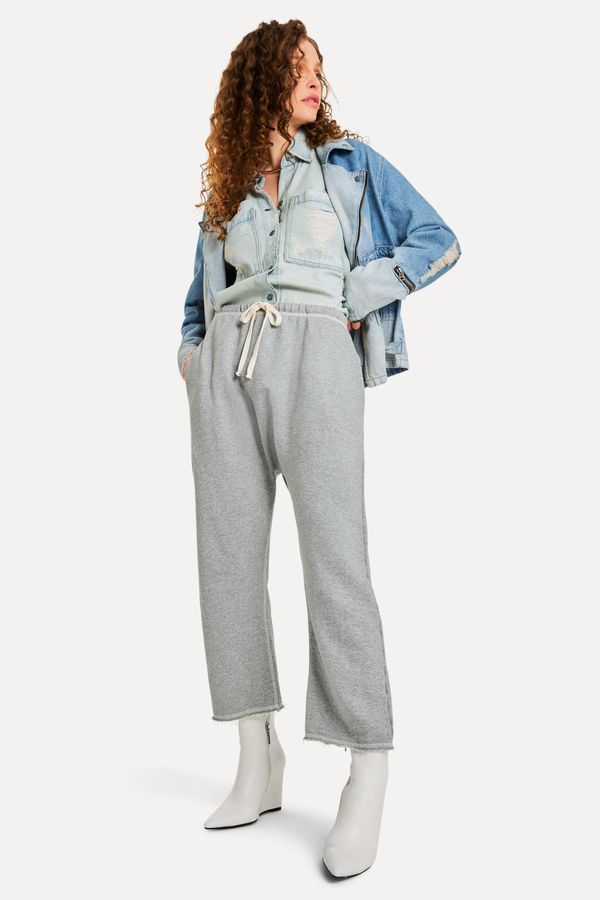 Calca Moletom Mini Flare