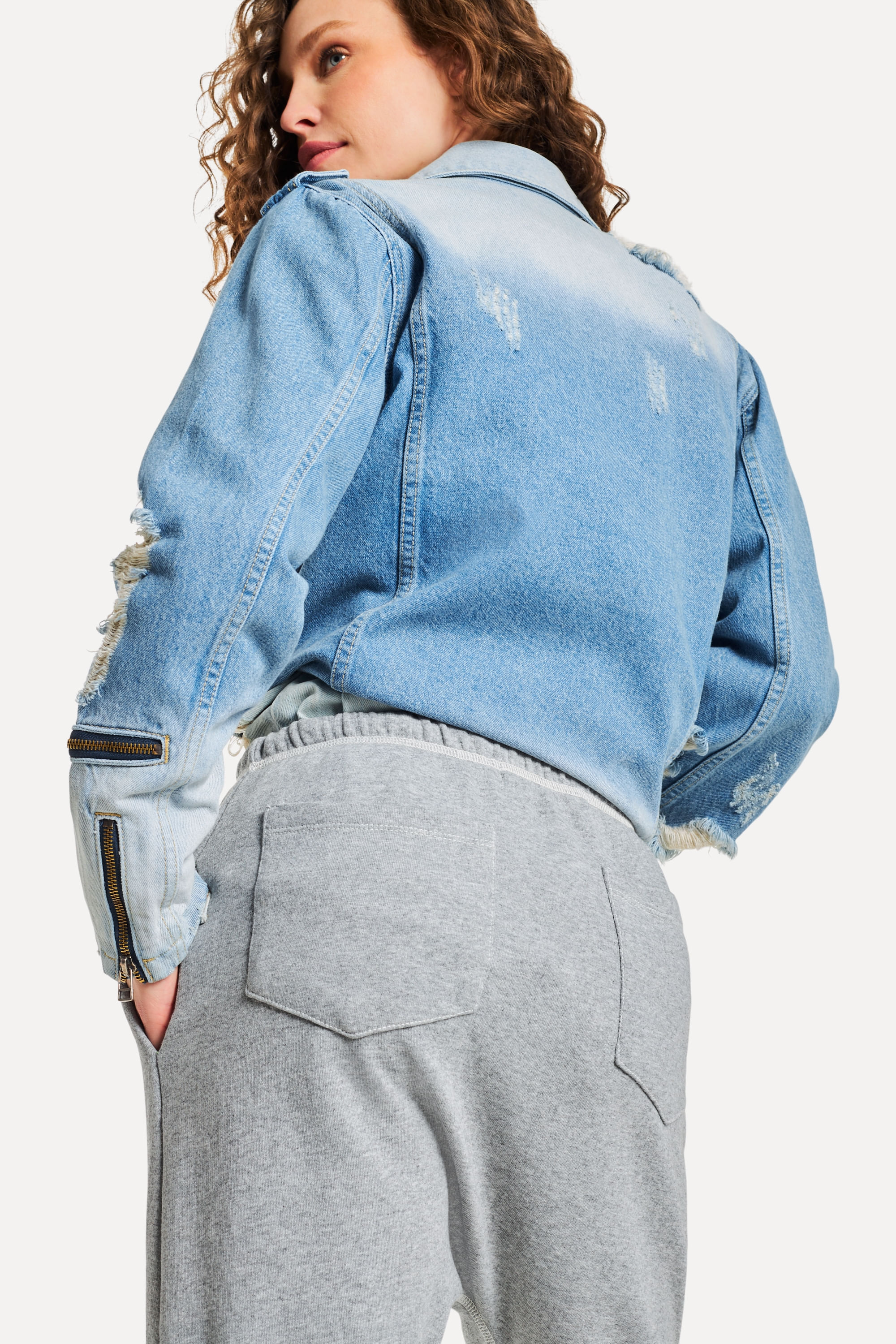 Calca Moletom Mini Flare