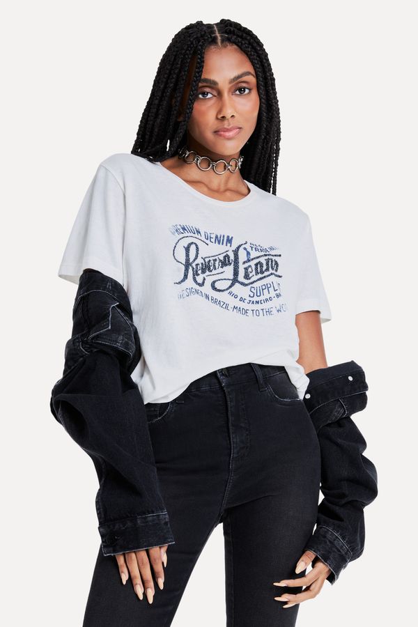 T-shirt Malha Bordado