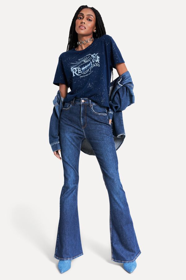 Calca Jeans Flare Nina High