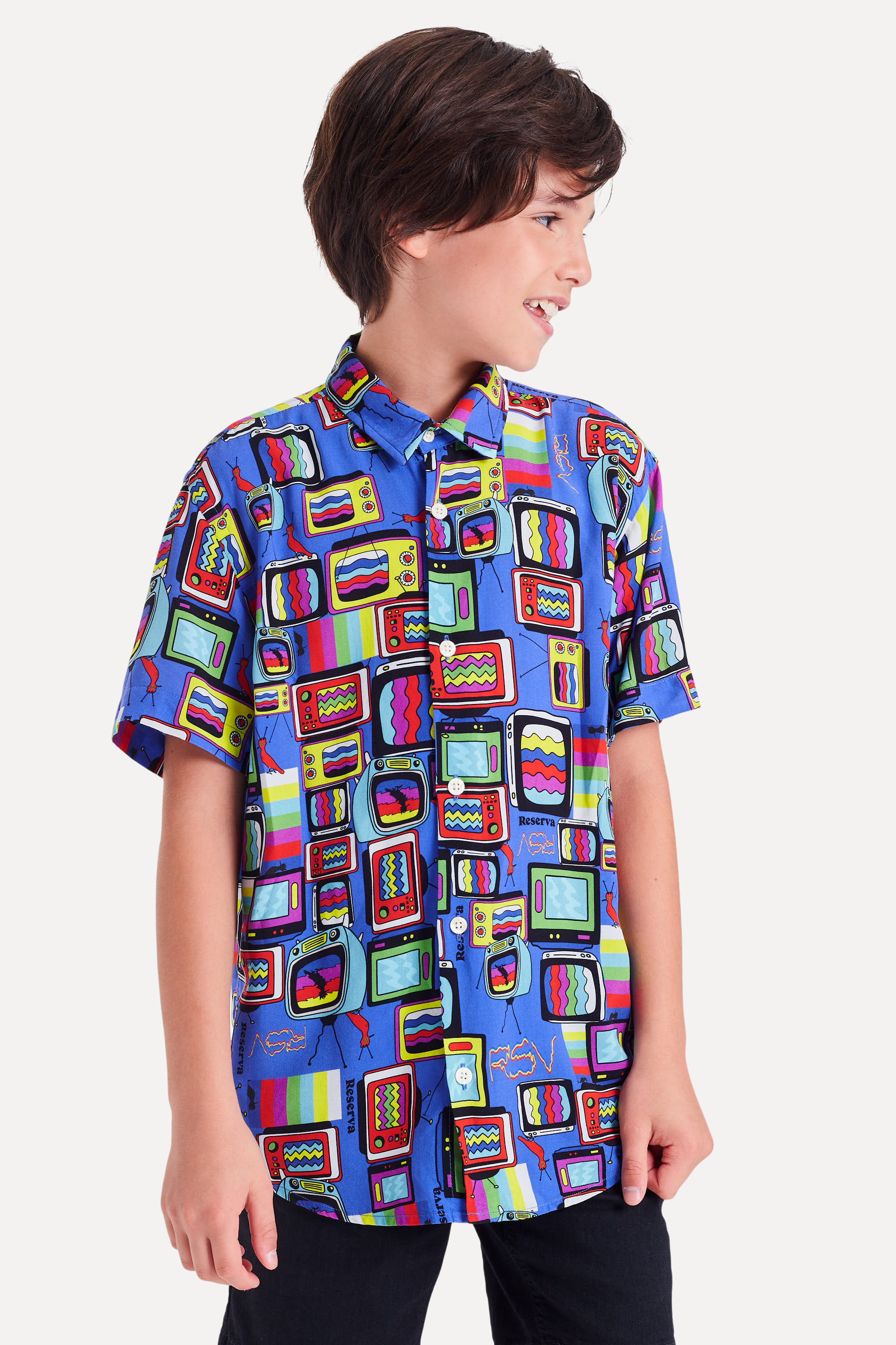 Camisa Mc Mini Estampa Televisions