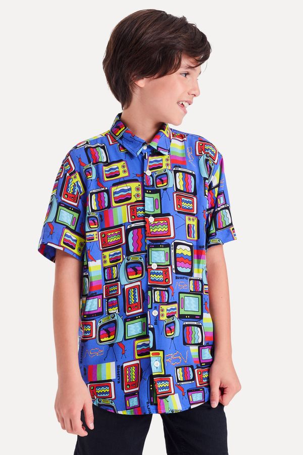 Camisa Mc Mini Estampa Televisions