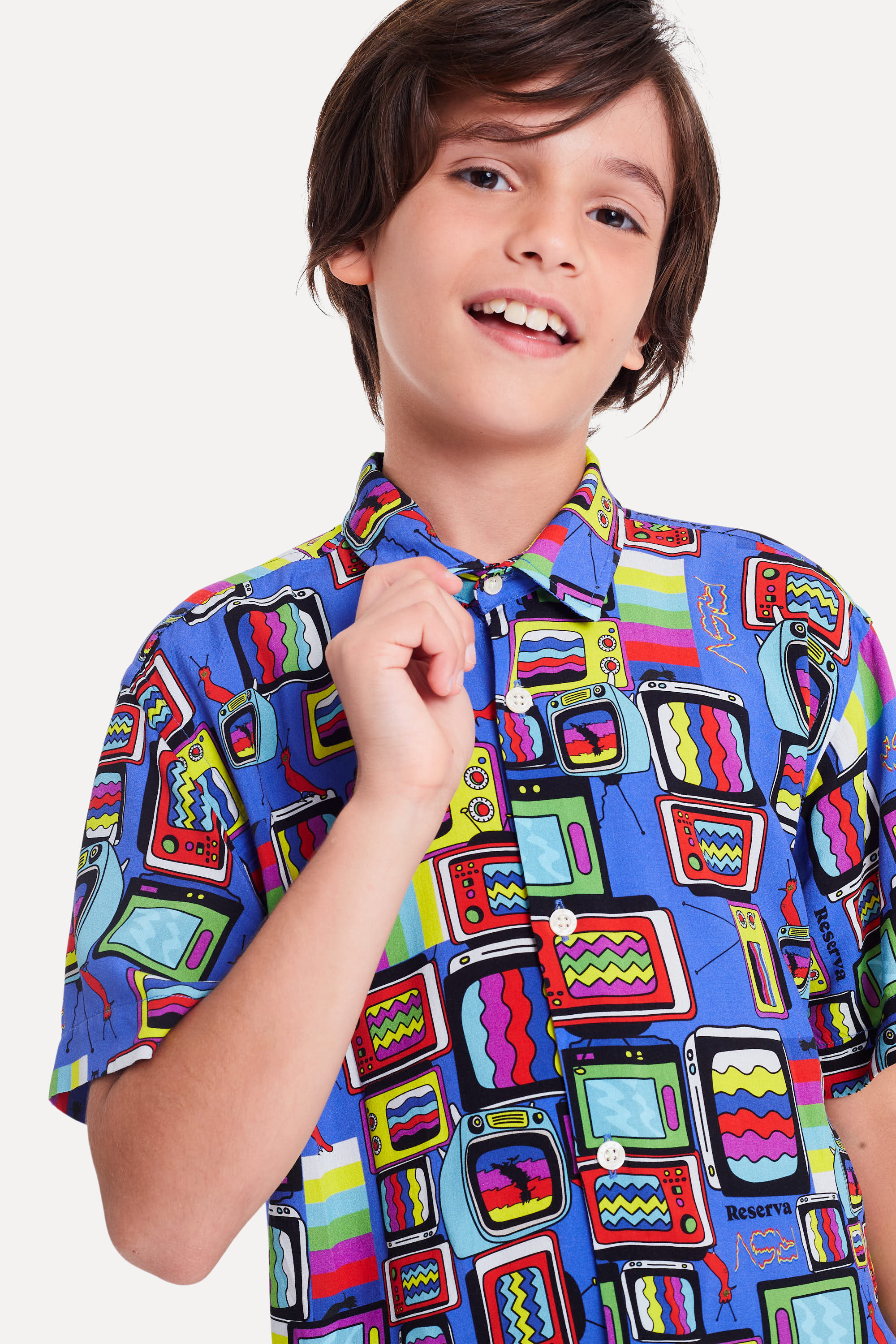 Camisa Mc Mini Estampa Televisions