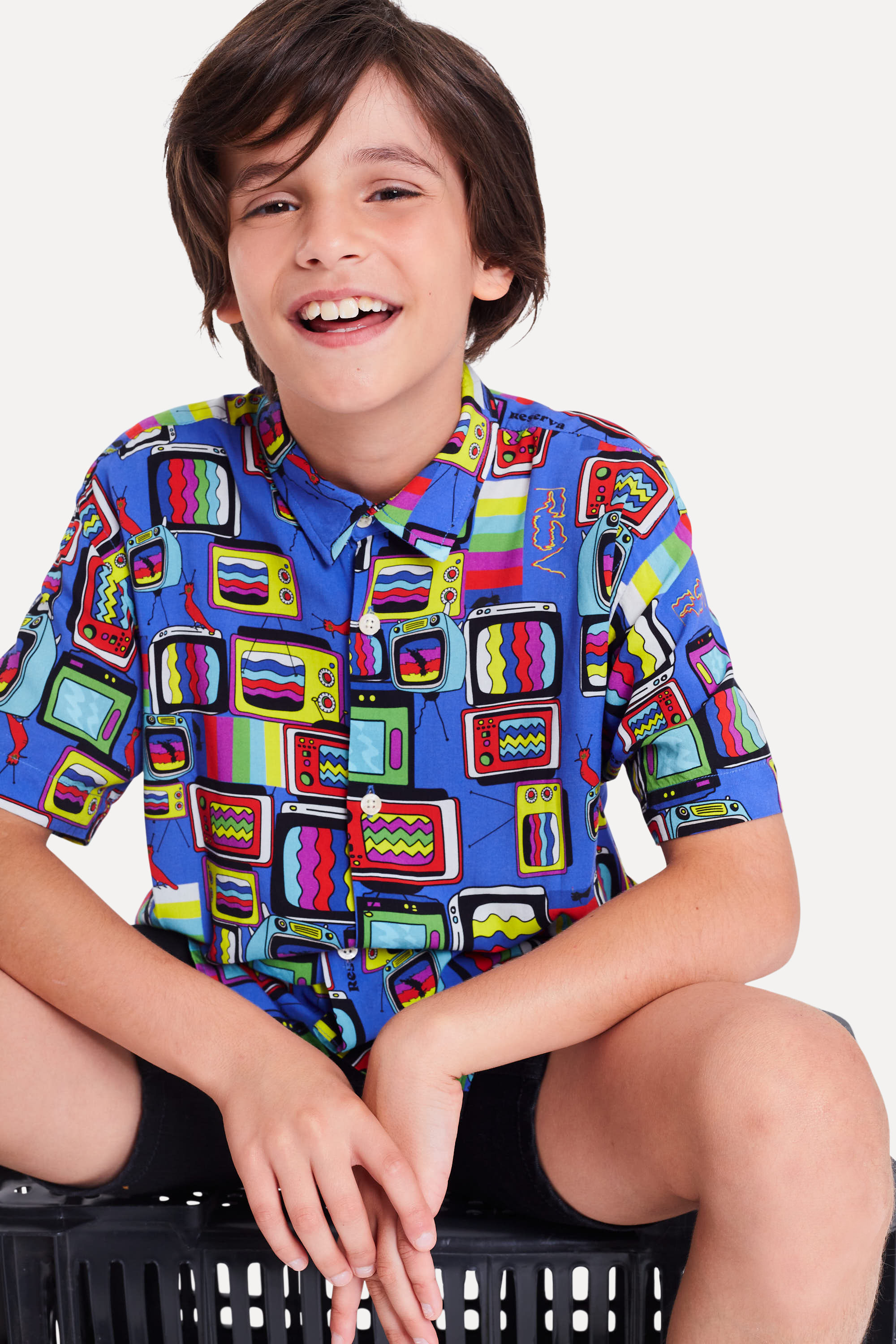 Camisa Mc Mini Estampa Televisions