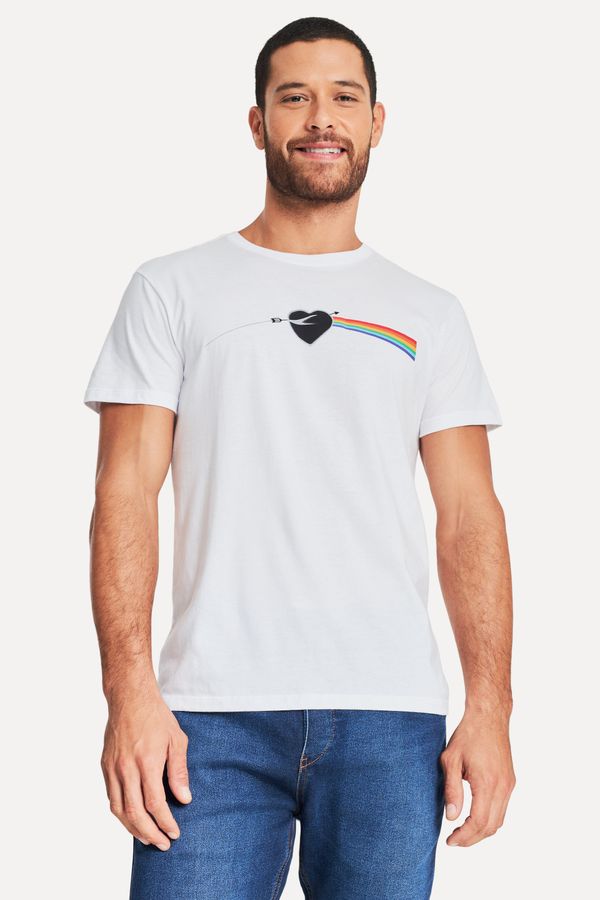 Camiseta Estampada Prisma Coracao