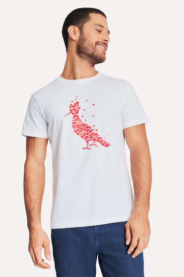 Camiseta Estampada Pica-pau Hearts Emoji