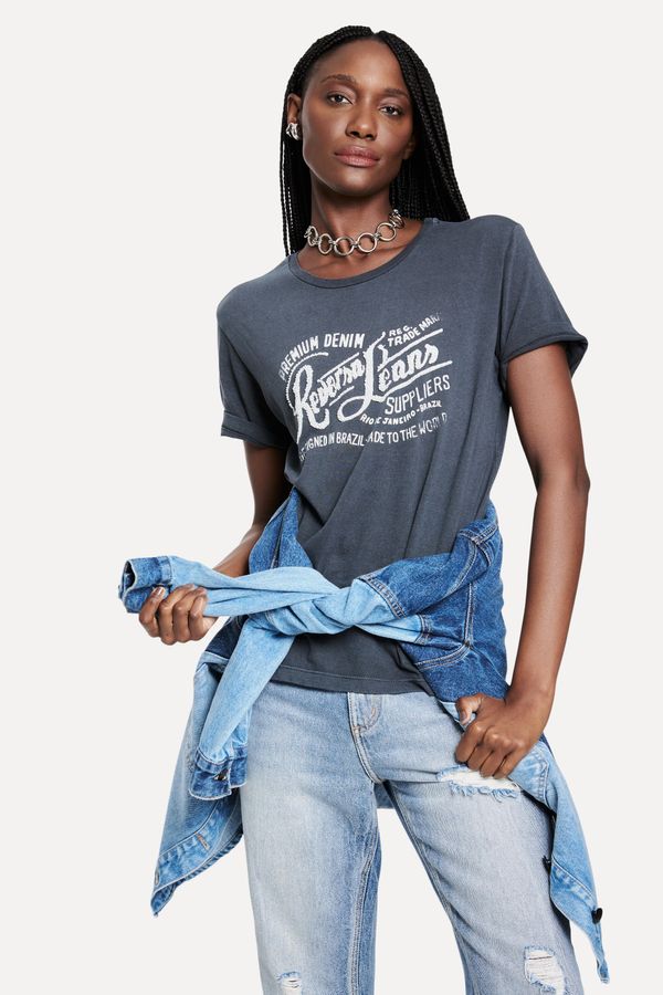 T-shirt Malha Bordado