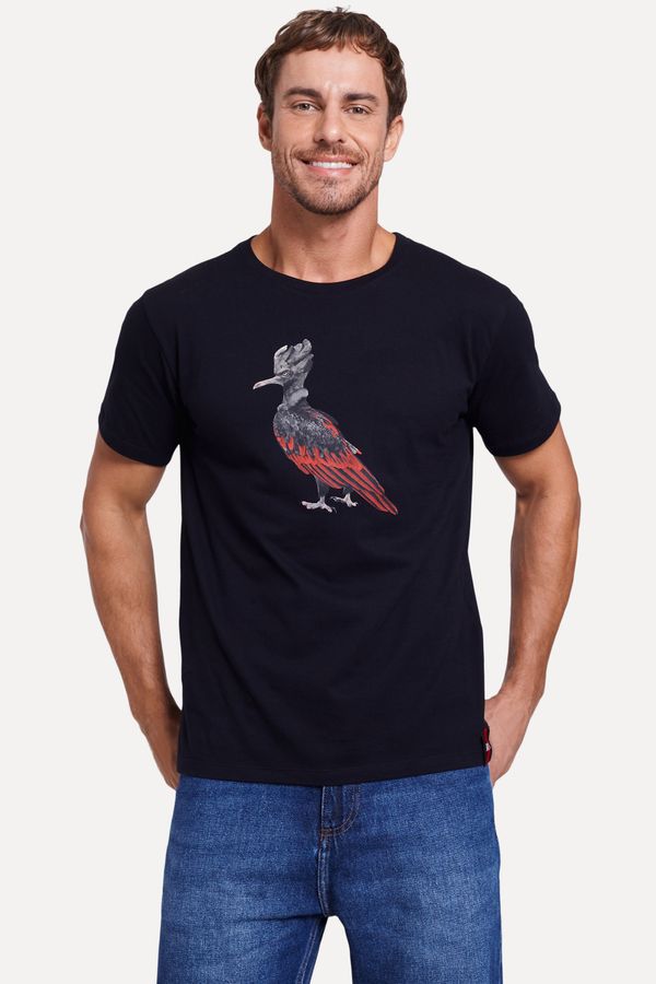 Camiseta Estampada Urubu Rubro Negro