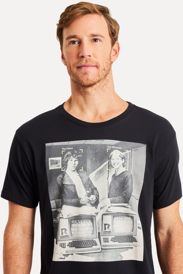 Camiseta Estampada Doors Windows